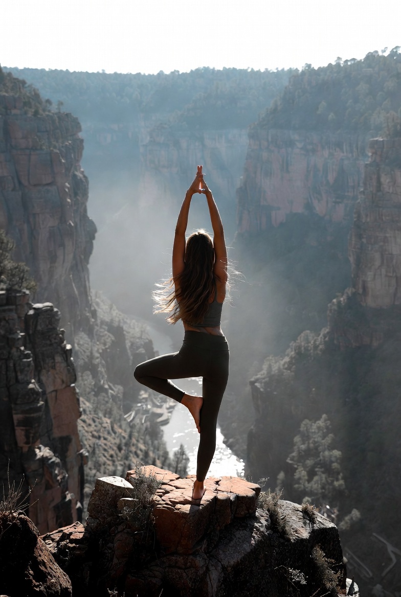 Angular collage tile in bronze gradients suggesting energetic motion